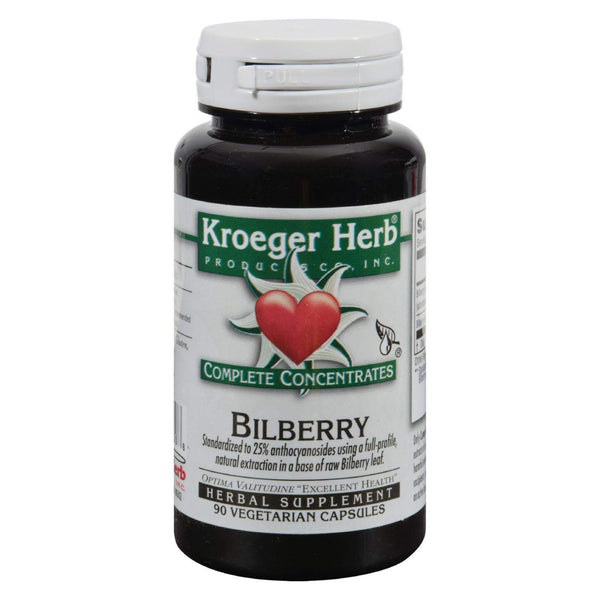 Kroeger Herb Bilberry 25% 90 Cap