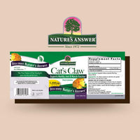 Thumbnail for Nature's Answer Cat's Claw Inner Bark | Full Spectrum Herb | Supports Healthy Joint & Muscle Function | Gluten-Free, Vegan/Vegetarian & Kosher Certified | 90ct Capsules