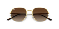 Thumbnail for Ray-Ban RB3682 Square Sunglasses, Gold/Gradient Brown, 51 mm