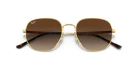 Thumbnail for Ray-Ban Unisex RB3682 Square Sunglasses, Gold/Gradient Brown, 51 mm