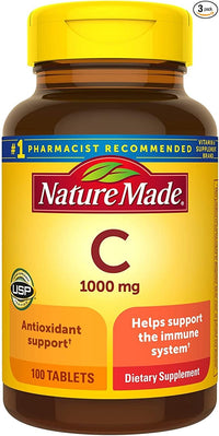 Thumbnail for Nature Made Vitamin C 1000 mg Tablets, 100 Count to Help Support the Immune System