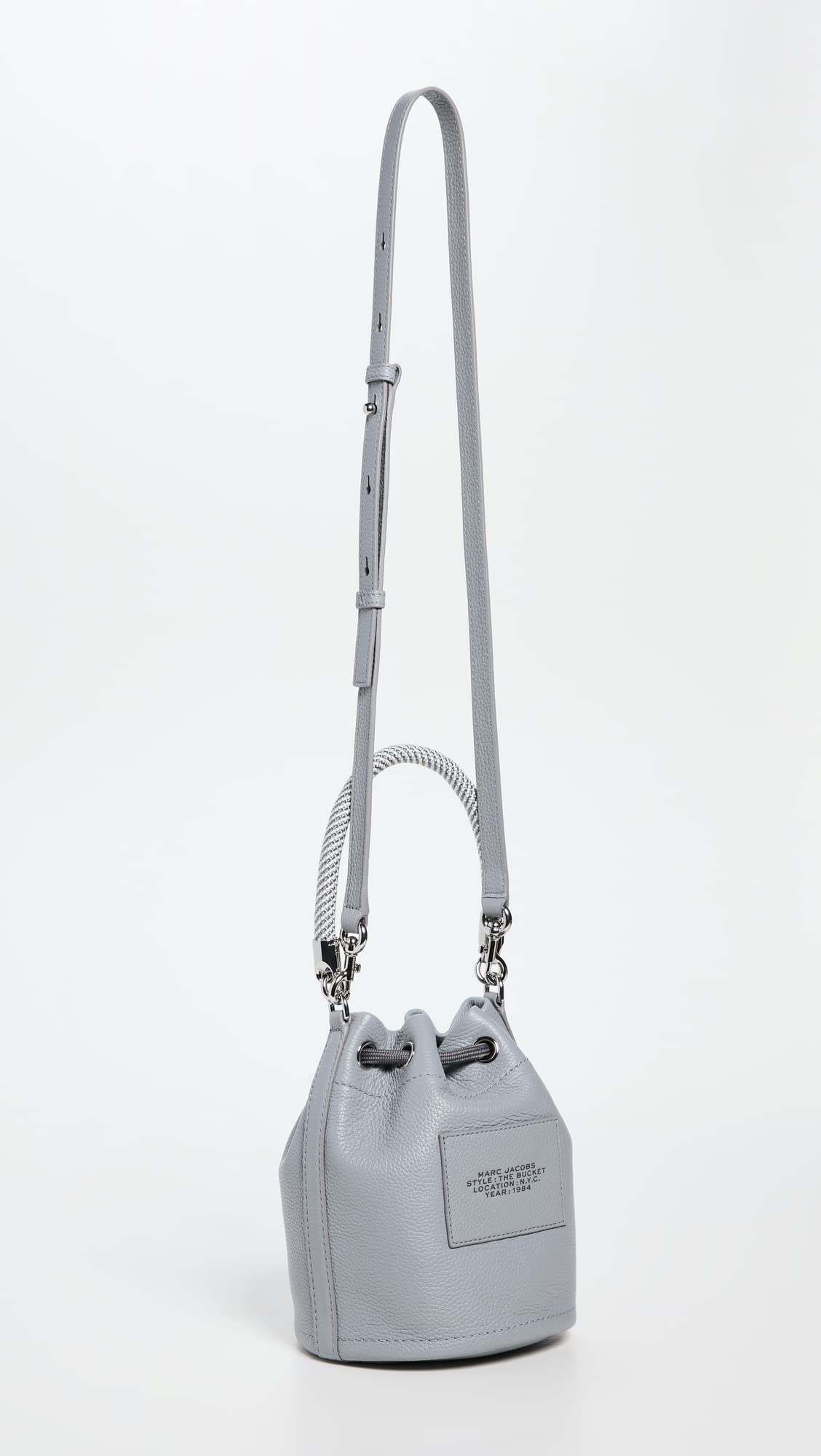 Marc Jacobs Women's The Leather Bucket Bag, Wolf Grey, One Size