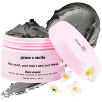 Thumbnail for grace & stella Dead Sea Mud Mask (120ml) - Vegan Detox Dead Sea Mask - Mud Masks For Face And Body Mask - Mud Face Mask For Oily Acne, Blackheads
