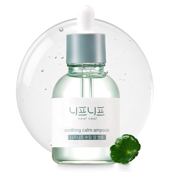 NEAF NEAF Soothing Calm Ampoule with Niacinamide, Spot Care Hyaluronic Acid, Non-Greasy, CICA Healing and Gentle Formula (30ml /1.01 oz) Radiant Serum, Korean Skincare