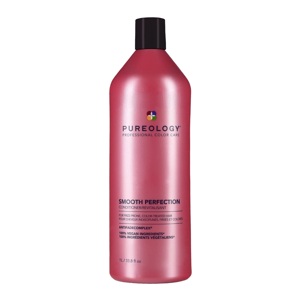 Pureology Smooth Perfection Conditioner - For Frizzy and Color Treated Hair, Detangles & Controls Frizz, Sulfate-Free & Vegan, 33.8 Fl Oz