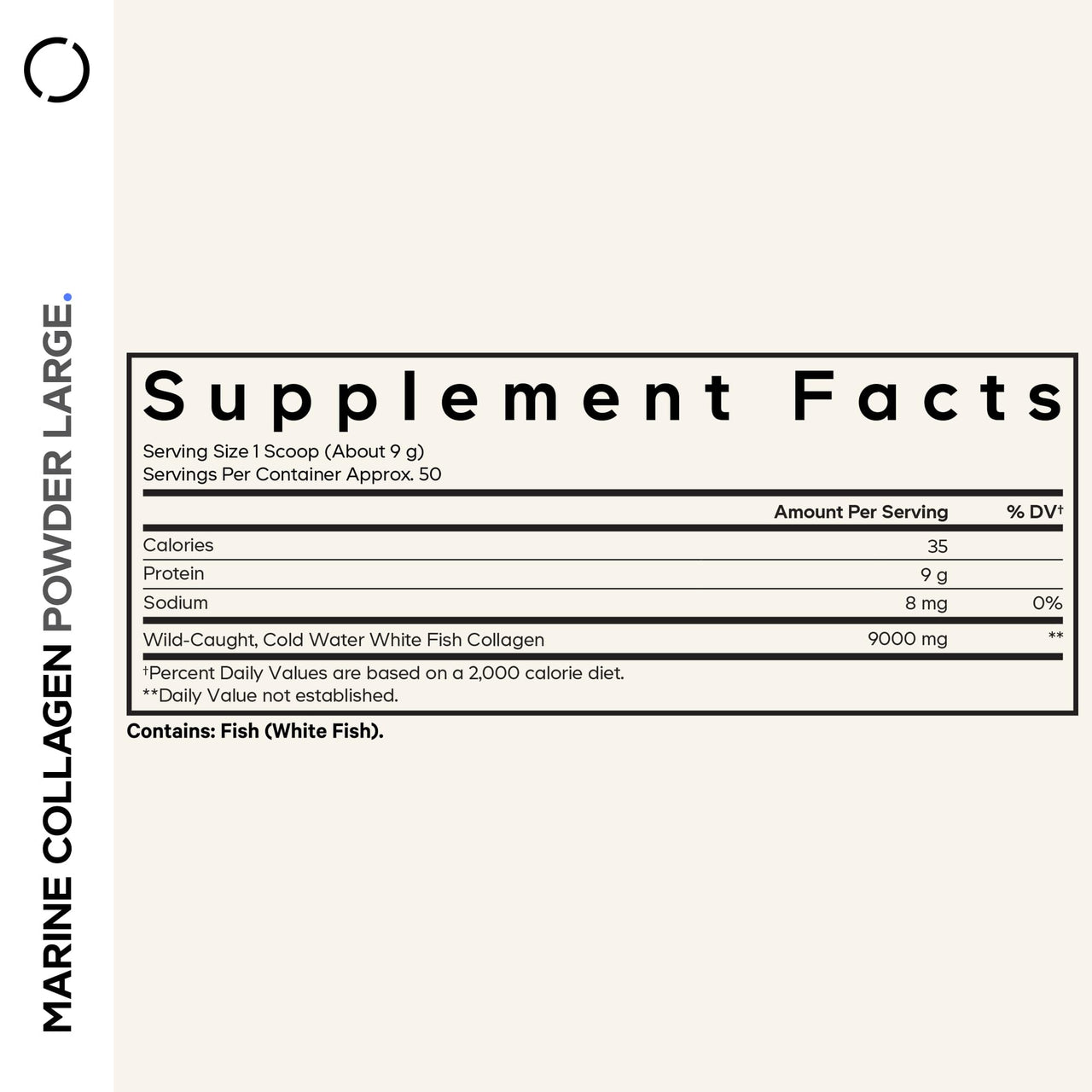 Codeage Marine Collagen Powder - Wild-Caught Hydrolyzed Fish Collagen Peptides - Type 1 & 3 Collagen Protein Supplement - Amino Acids for Skin, Hair, Nails - Paleo Friendly, Non-GMO, 15.87 Ounces