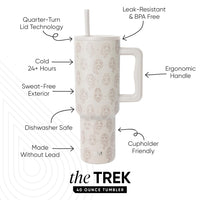 Thumbnail for Simple Modern Disney 40 oz Tumbler with Handle and Straw Lid | Insulated Reusable Stainless Steel Water Bottle Travel Mug | Gifts for Women Men Him Her | Trek Collection | 40oz | Princess Icons