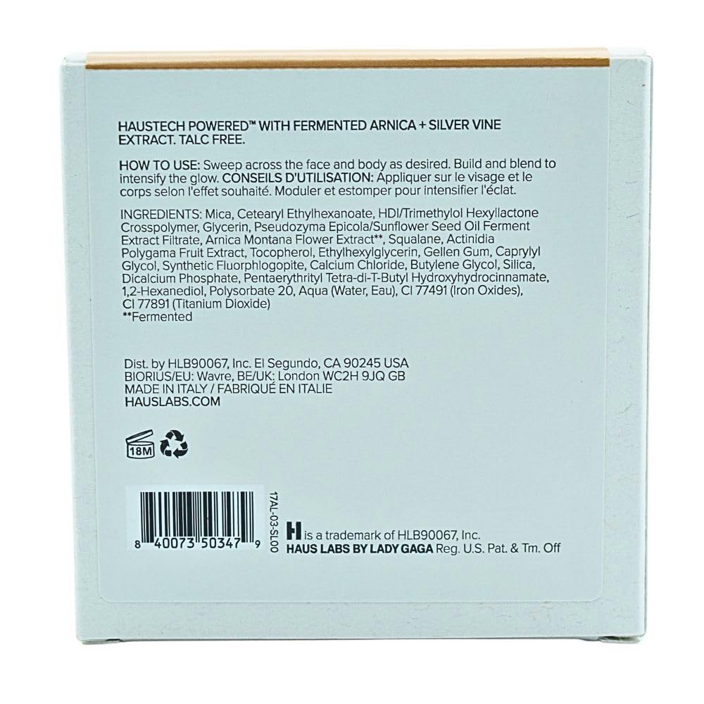 HAUS LABS BY LADY GAGA Bio-Radiant Gel-Powder Highlighter with Fermented Arnica Golden Pyrite