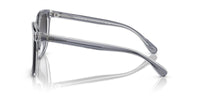 Thumbnail for Coach HC8381F Low Bridge Fit Sunglasses, Dark Grey/Light Grey/Light Grey Gradient, 56 mm