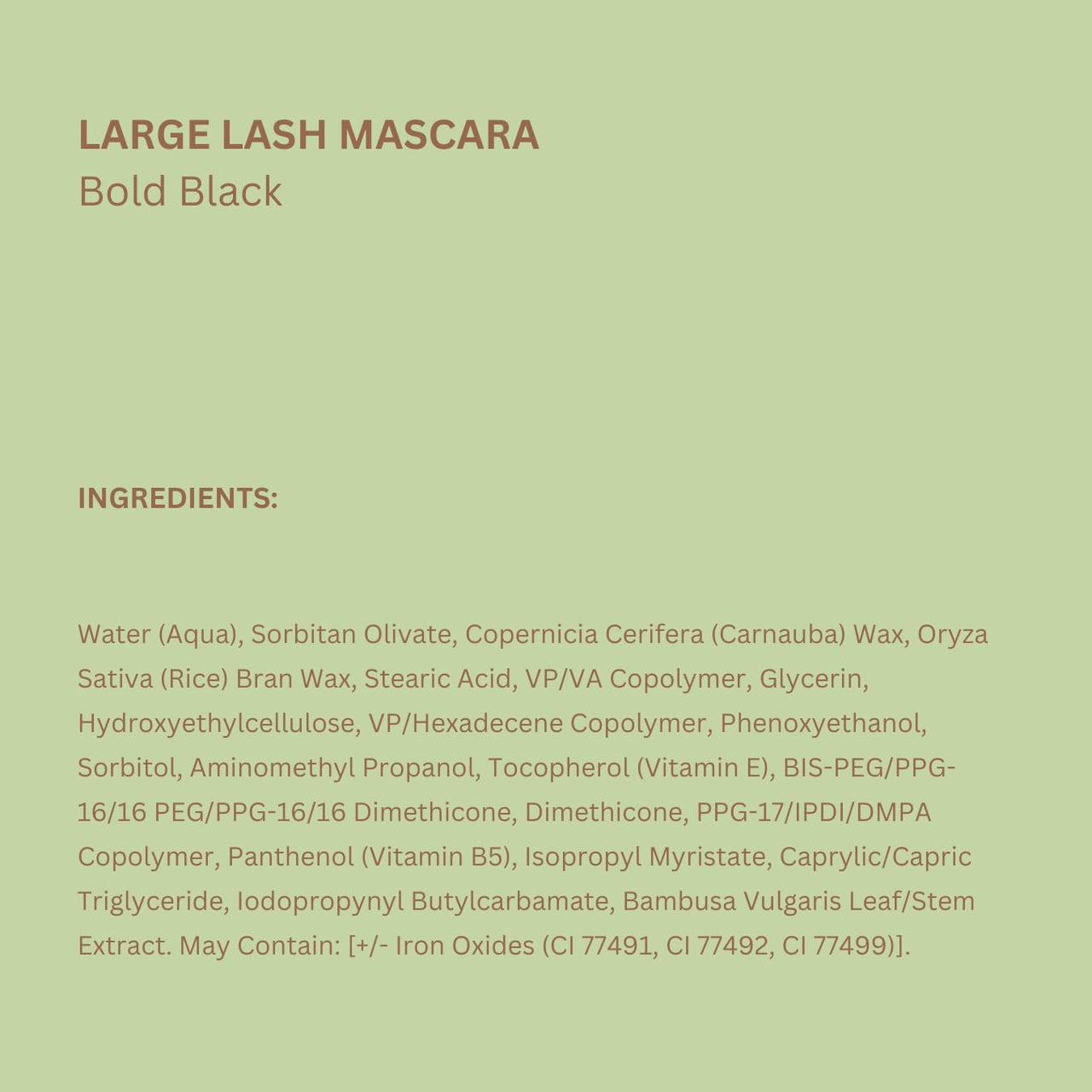 Pixi Large Lash Mascara | Extreme Volume Mascara with Vitamin E, Panthenol & Bamboo | False Lash Effect | Smudge-Proof & Water-Resistant | Ophthalmologist Tested | No.1 Bold Black | 0.4 fl oz/ 12ml