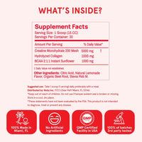 Thumbnail for Peach Perfect Creatine Blend for Women – Micronized Creatine Monohydrate with BCAA & Collagen for Glute Strength Support – Pink Lemonade – 30 Servings