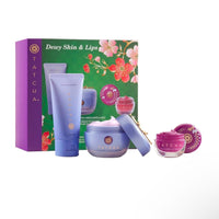Thumbnail for Tatcha Dewy Skin & Lips Hydrating Ritual Set, Travel Rice Wash, Full Size Dewy Skin Cream, Wisteria Lip Mask ($119 Value)