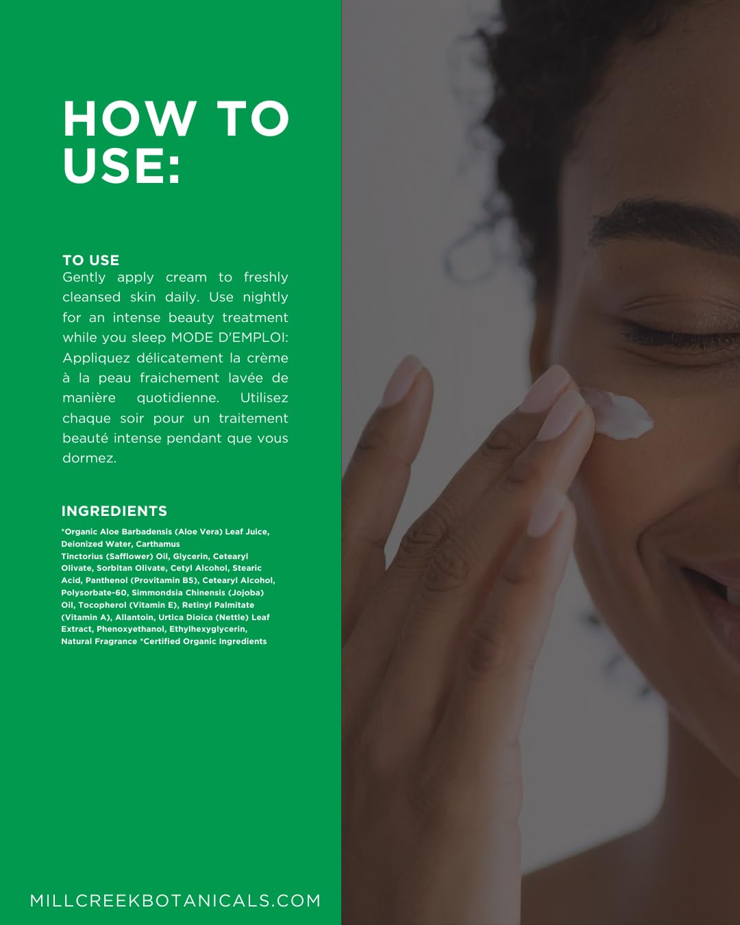 Mill Creek Aloe Vera Cream - 4 oz