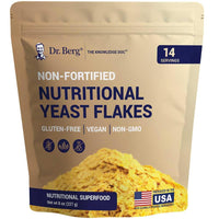 Thumbnail for Dr. Berg Premium Nutritional Yeast Flakes - Delicious Non-Fortified Nutritional Yeast with Naturally Occurring B Vitamins - 8oz