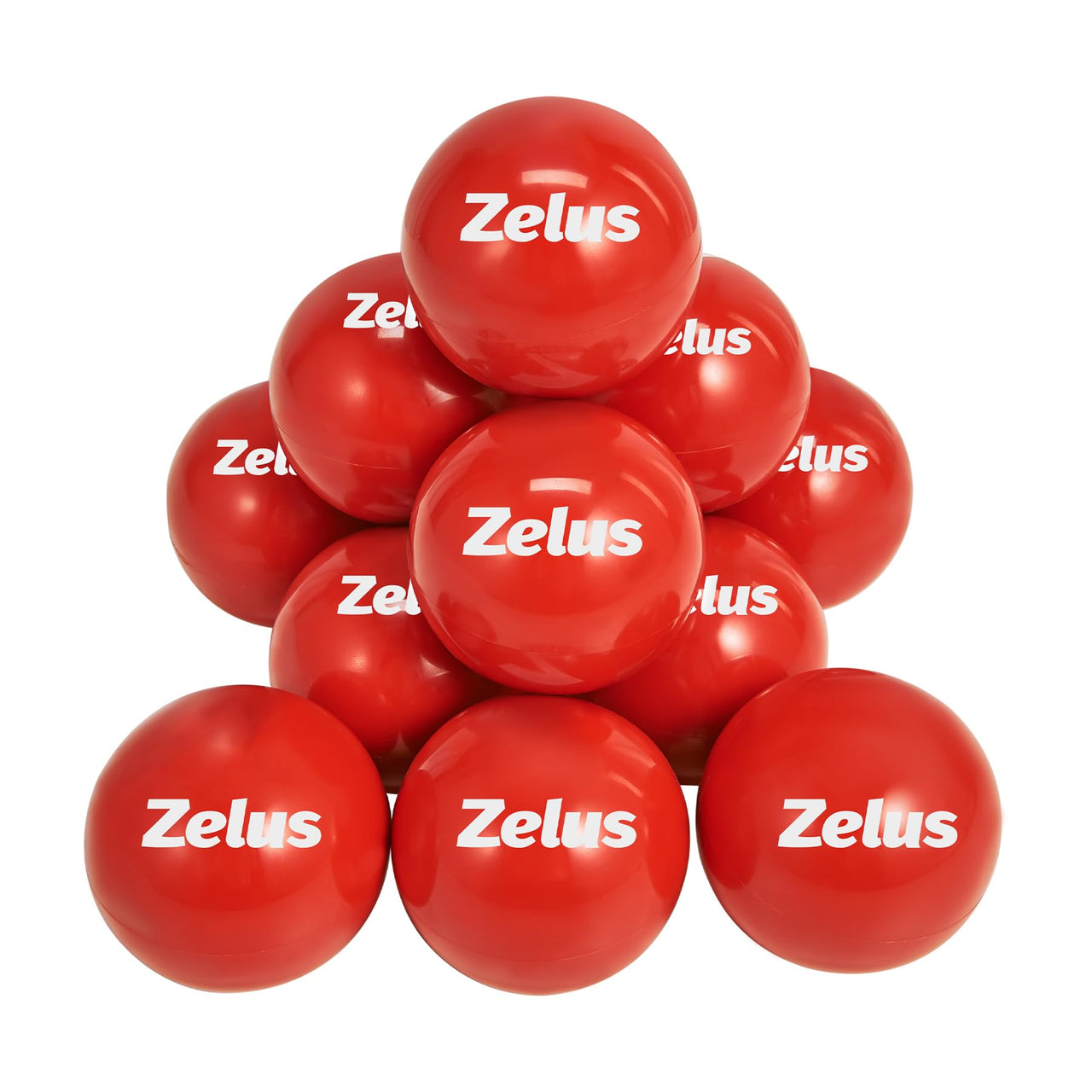 ZELUS Training Balls for Softball and Baseball Practice | 2.8-Inch 1 lb Weight Ball | Baseball Accessory for Strength Hitting Batting Pitching Improvement (Set of 12)