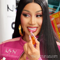 Thumbnail for NYX PROFESSIONAL MAKEUP Duck Plump High Pigment Plumping Lip Gloss with Spicy Ginger, Vegan Lip Makeup - Peach Out (Vibrant Peach)