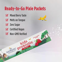 Thumbnail for Nordic Naturals Children's Vegan Probiotic Powder Bundle - Baby’s Nordic Flora Probiotic Powder, Unflavored - 30 Packets - 4 Billion CFU