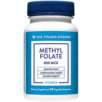 Thumbnail for The Vitamin Shoppe Methylfolate for Women's Health Prenatal Support (60 Vegetable Capsules)