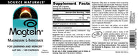 Thumbnail for Source Naturals Magtein Magnesium L-Threonate, 667mg, Supports Focus, Mood, Healthy Memory, Cognitive Function - 180 Capsules