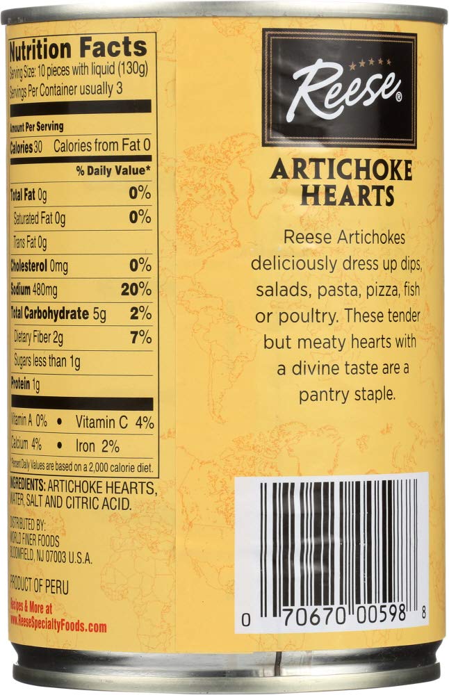 Reese Quartered Artichoke Hearts, 14 Oz