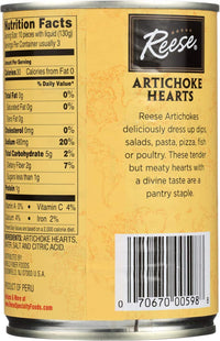 Thumbnail for Reese Quartered Artichoke Hearts, 14 Oz