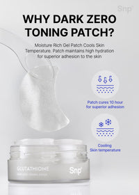 Thumbnail for SNP [K Beauty Glutathione Dark Zero Toning Eye Patch | Nourishing Under Eye Patches for Blemishes and Dark Spots | Under Masks for Puffy Eyes and Dark Circles | Korean Skincare | 60 Patches