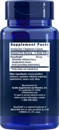 Thumbnail for Life Extension Tear Support with MaquiBright 60 mg, 30 Vegetarian Capsules (Pack of 2)