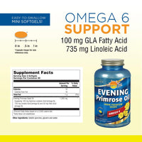 Thumbnail for Natures Life Evening Primrose Oil 500 mg Minis | PMS and Menopause Support for Women | Skin Health | 180ct, 90 Serv.