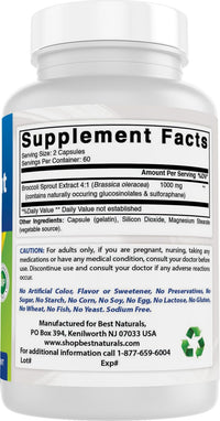 Thumbnail for Best Naturals Broccoli Sprouts Extract, 1000 mg, 120 Count