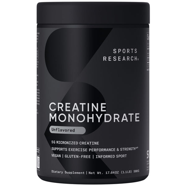 Sports Research® Triple Strength Omega 3 Fish Oil - Burpless Fish Oil Supplement w/EPA & DHA Fatty Acids, Creatine Monohydrate & Plant Based Vitamin D3 K2 with Coconut Oil