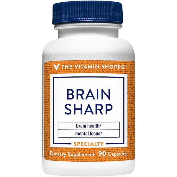 The Vitamin Shoppe Brain Sharp with Acetyl-L-Carnitine, Phosphatidylserine Vitamins (90 Capsules)