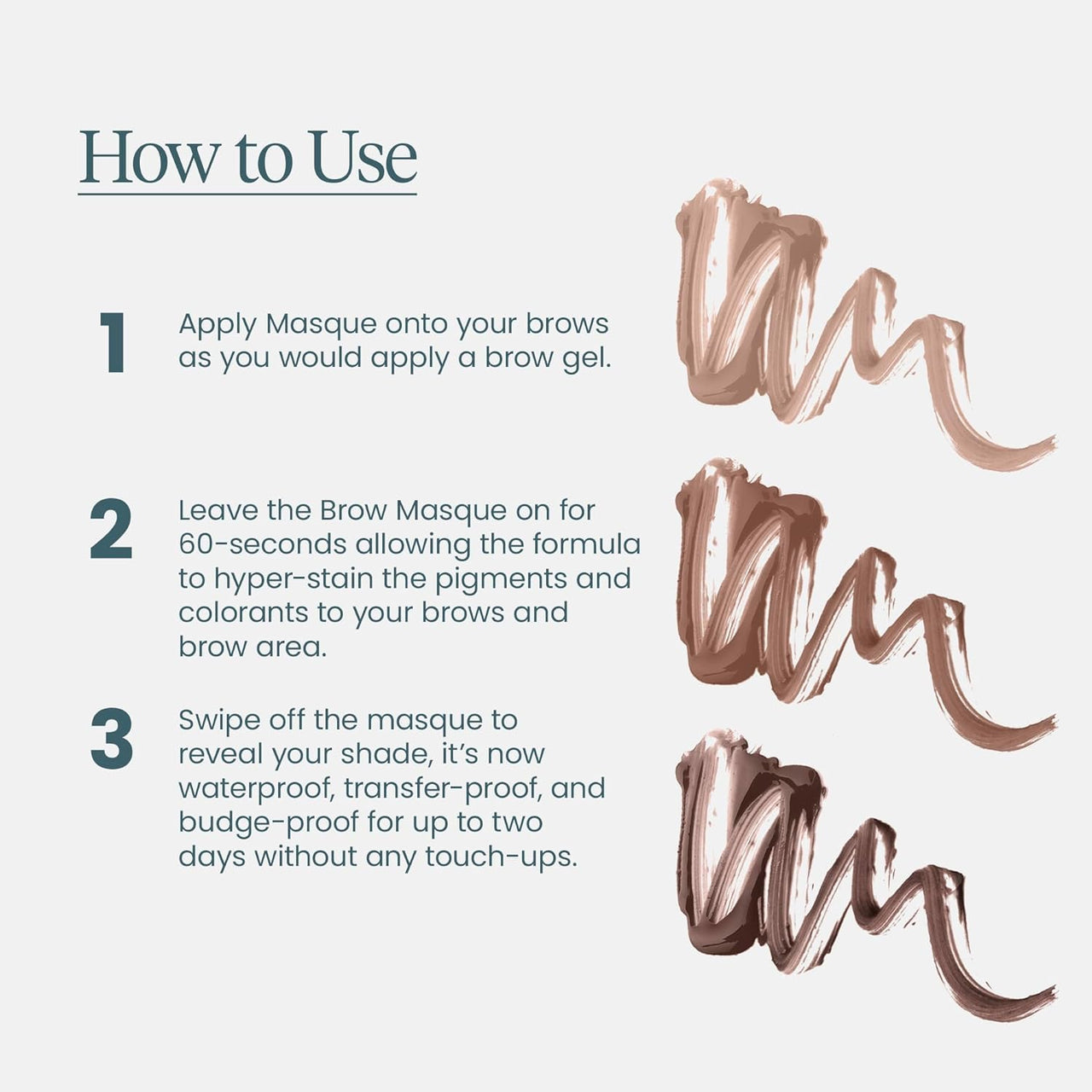 Wonderskin Wonder Blading Brow Stain & Go Masque - Long Lasting Eye Brow Tint, Transfer Proof and Smudge Proof Eyebrow Tint Stain (Brunette)