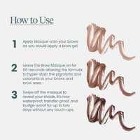 Thumbnail for Wonderskin Wonder Blading Brow Stain & Go Masque - Long Lasting Eye Brow Tint, Transfer Proof and Smudge Proof Eyebrow Tint Stain (Brunette)