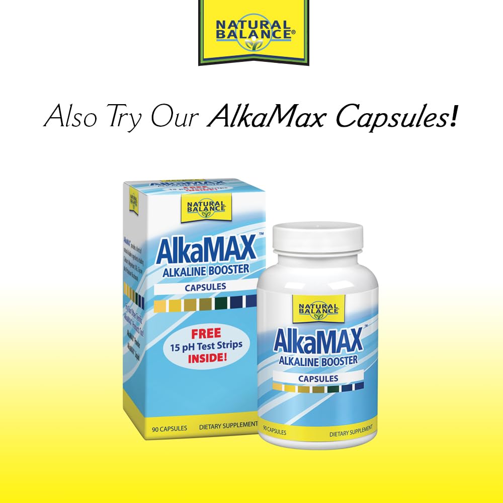 Natural Balance Alkamax Alkaline Booster - Alkaline Water Drops, Liquid pH Balancing Drops for Drinking Water or Beverages, Helps Neutralize Acids for Men & Women, Mineral Formula - 1 Fl Oz Bottle