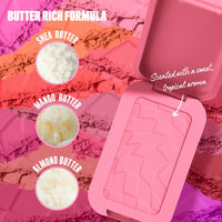 Thumbnail for NYX PROFESSIONAL MAKEUP Buttermelt Powder Blush, Fade and Transfer-Resistant Blush, Up to 12HR Make Up Wear, Vegan Formula - Butta Together