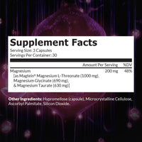 Thumbnail for Intelligent Labs MagEnhance Magtein Magnesium Complex Supplement L-Threonate with Magnesium Glycinate and Taurate, 90 Capsules