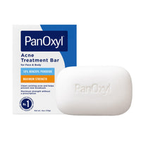 Thumbnail for PanOxyl Acne Treatment Bar with 10% Benzoyl Peroxide, Maximum Strength Bar Soap for Face, Chest and Back, Benzoyl Peroxide Soap Body Wash, Vegan, For Acne Prone Skin, 4 oz