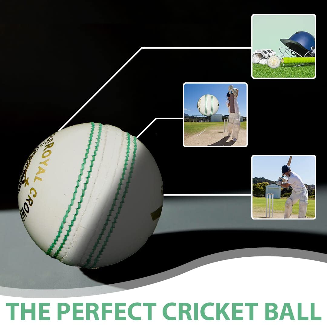 Bt cricket ball expert White 156g Cricket Balls 4piece Balls Pack of 6 Balls Genuine Leather ,Excellent Quality
