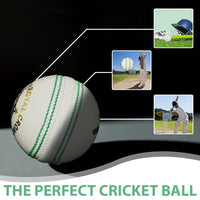 Thumbnail for Bt cricket ball expert White 156g Cricket Balls 4piece Balls Pack of 6 Balls Genuine Leather ,Excellent Quality