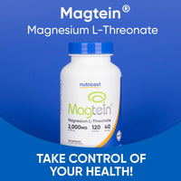 Thumbnail for Nutricost Magnesium L-Threonate As Magtein 2000mg, 120 Capsules - Non-GMO, Gluten Free, Vegetarian Friendly