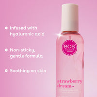 Thumbnail for eos Cashmere Body Mist, Strawberry Dream, Body Spray for Women, Strawberry Perfume, Hair Mist, Moisturizing, Hyaluronic Acid, Glycerin, Vegan, Cruelty-free, 6 fl oz