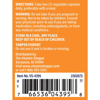 Thumbnail for The Vitamin Shoppe Nattokinase Plus Antioxidant Support for Cardiovascular (60 Vegetable Capsules)