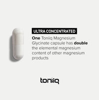 Thumbnail for Toniiq 3,000mg Ultra High Strength Magnesium Glycinate - 20% Purified to Contain 600mg of Elemental Magnesium - Chelated and Bioavailable Magnesium Supplement - 240 Veggie Capsules