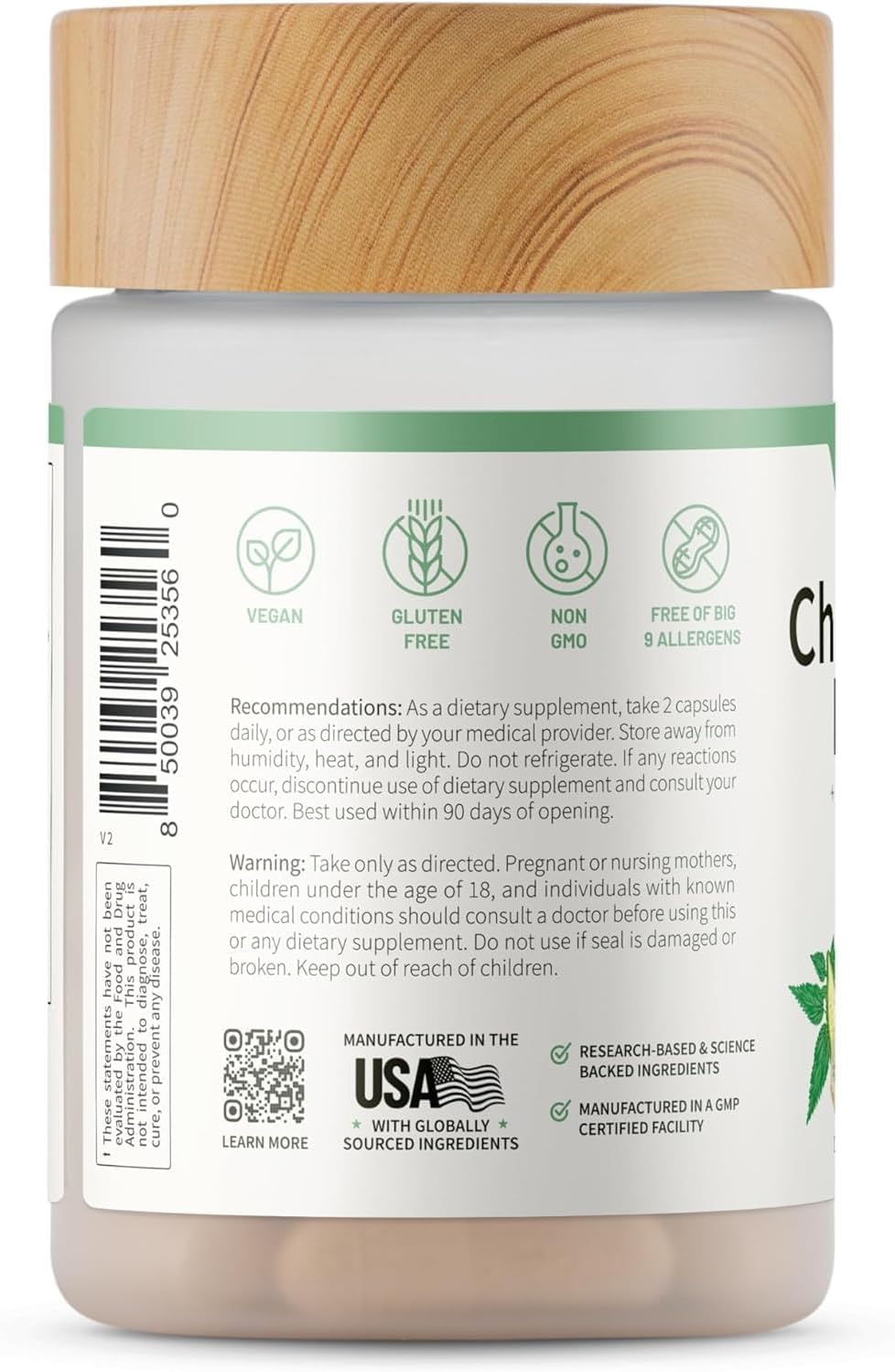 Snap Supplements Cholesterol Health - Artichoke, Milk Thistle, Garlic, and Berberine Supplement with Beta Sitosterol (95% Plant Sterols) for Digestive and Metabolic Support, 60 Capsules (30 Servings)