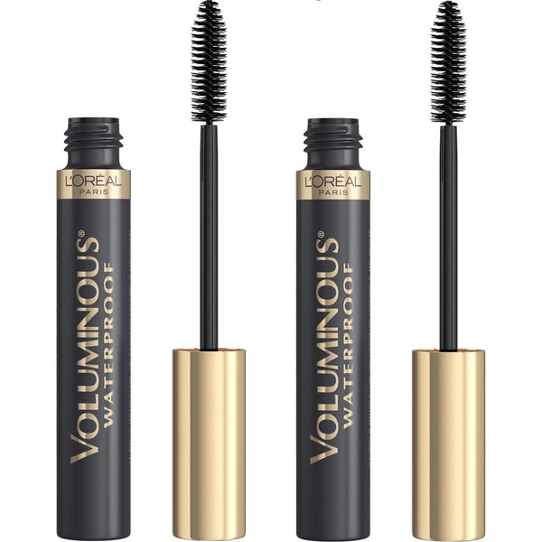 L’Oréal Paris Makeup Voluminous Original Waterproof Mascara, Black Brown, 0.28 Fl Oz (Pack of 2)
