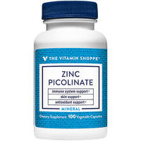 Thumbnail for The Vitamin Shoppe Zinc Picolinate - Superior Absorption Immune Support | Highly Bioavailable | 100 Capsules | Skin Health