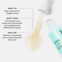 Thumbnail for Cocokind Postbiotic Acne Serum, Salicylic Acid Serum and BHA Liquid Exfoliant - Exfoliating, Brightening and Hydrating Serum
