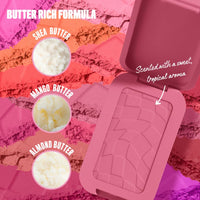 Thumbnail for NYX PROFESSIONAL MAKEUP Buttermelt Powder Blush, Fade and Transfer-Resistant Blush, Up to 12HR Make Up Wear, Vegan Formula - For The Butta