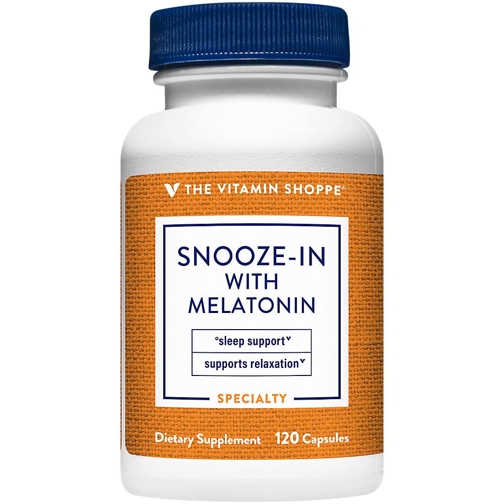 The Vitamin Shoppe Snooze-in with Melatonin - 120 Capsules