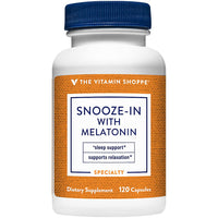 Thumbnail for The Vitamin Shoppe Snooze-in with Melatonin - 120 Capsules